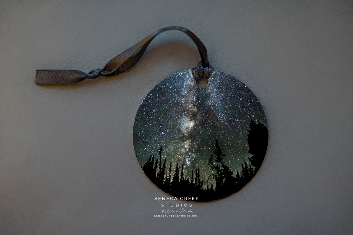 "Milky Way” Fine Art Metal Print Ornaments - Seneca Creek Studios