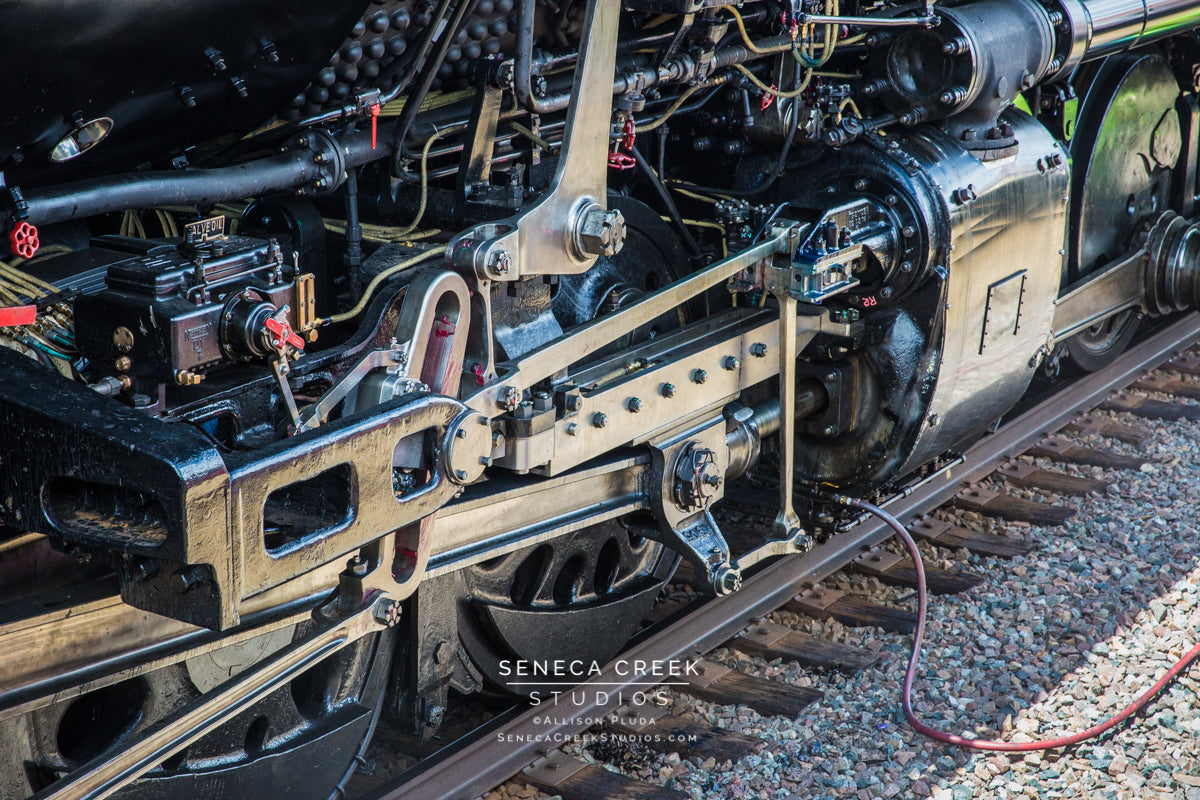Greasing The Wheels of Union Pacific Big Boy No. 4014 Steam Locomotive in Laramie, Wyoming - Seneca Creek Studios