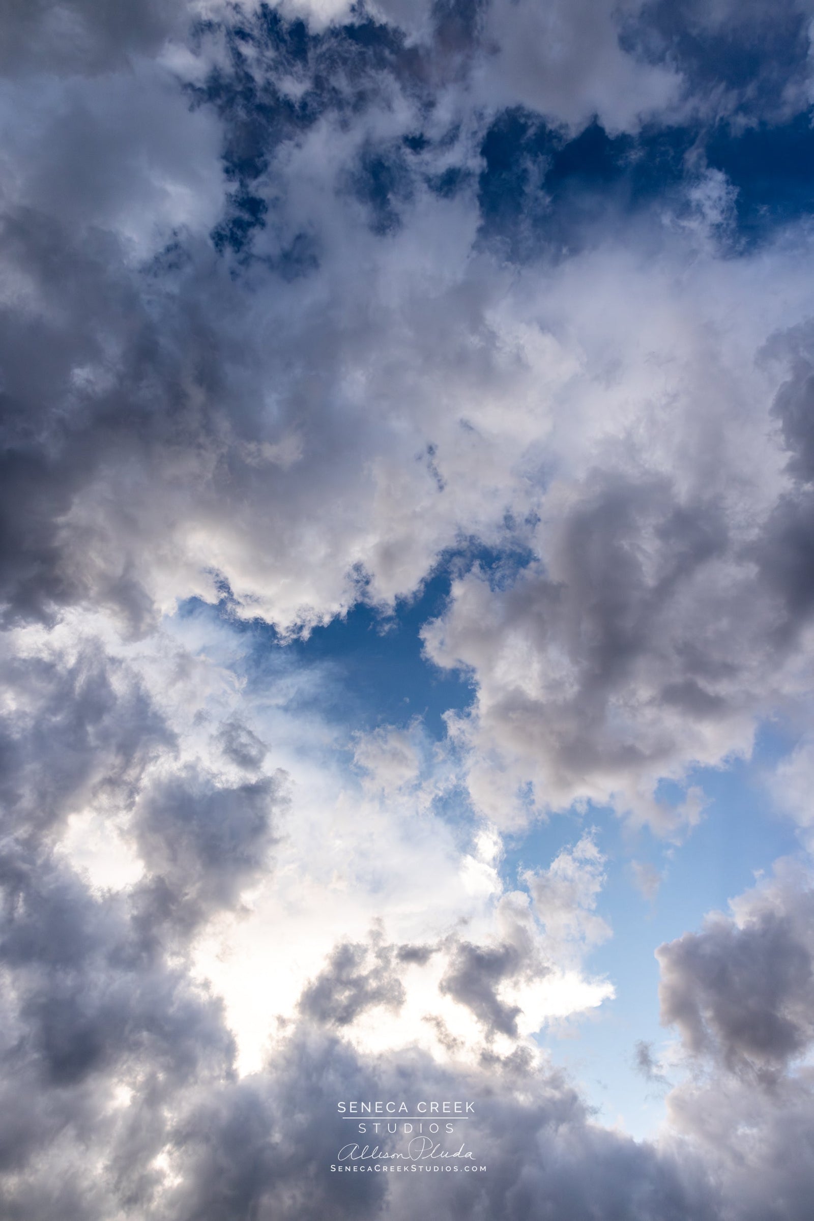 "Holding Back" Sunset Cloudscape 8x12 Fine Art Metal Print - IN STOCK