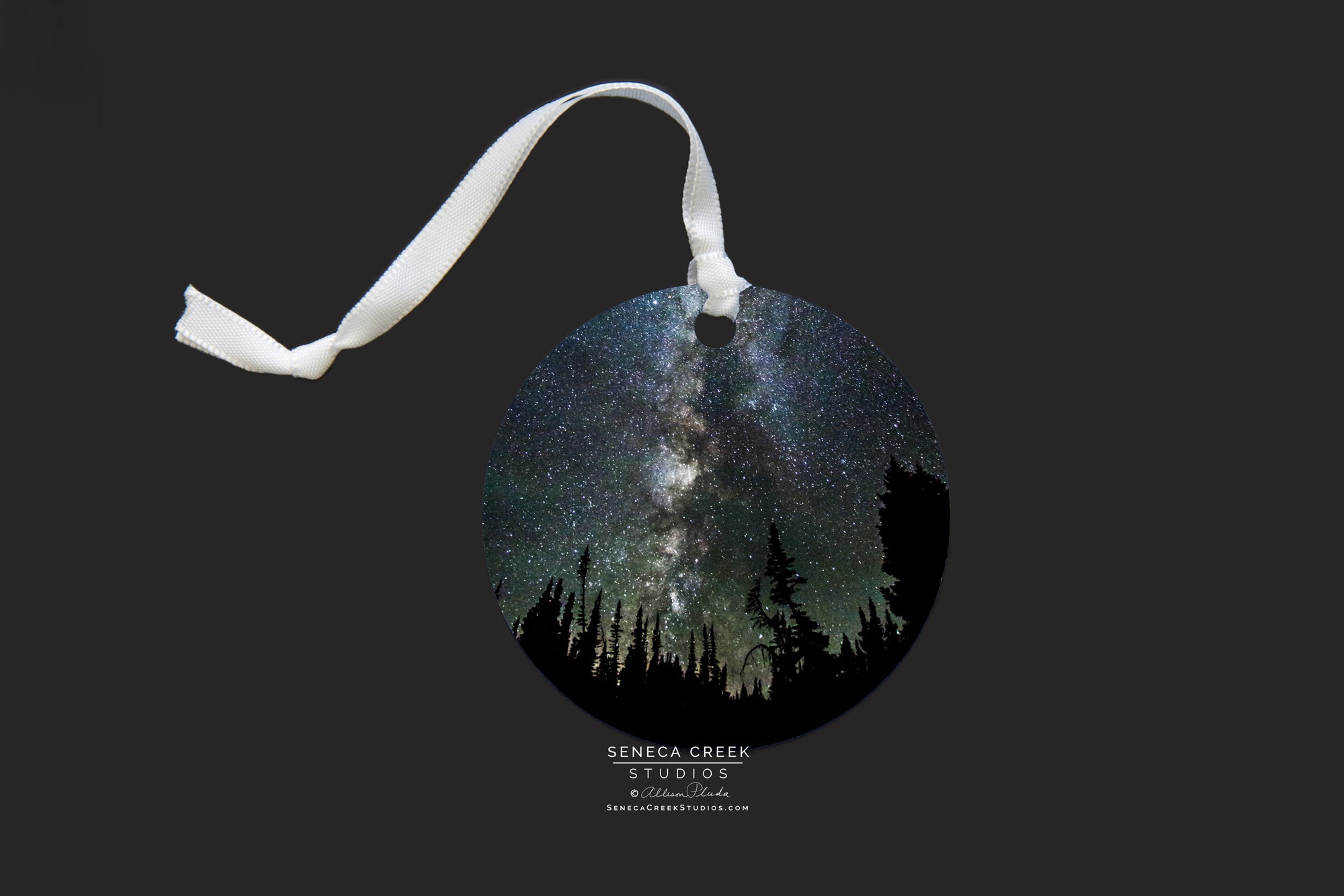 "Milky Way” Fine Art Metal Print Ornaments