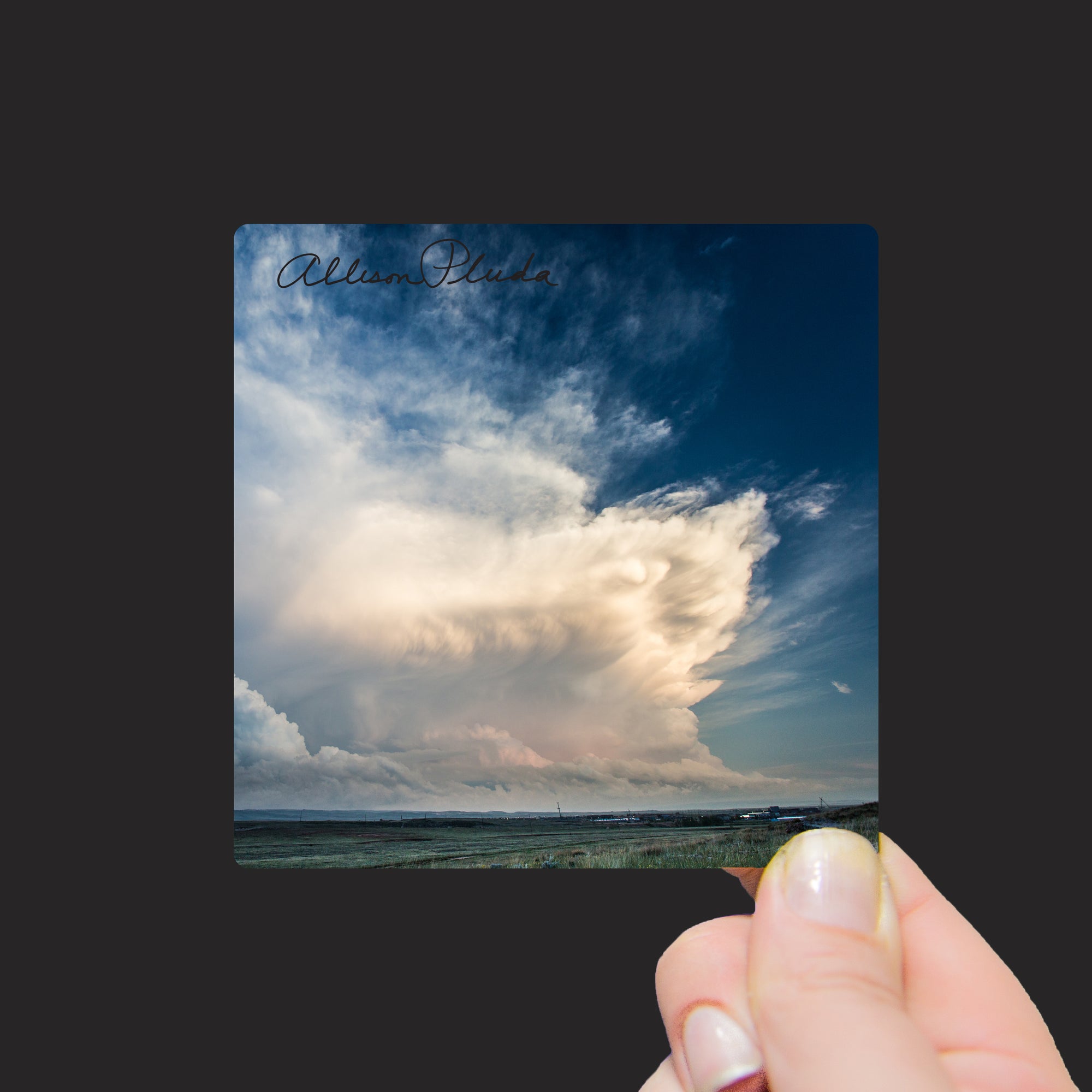 "Supercell Clouds over the High Plains of Laramie, Wyoming" Mini Metal Print - Seneca Creek Studios