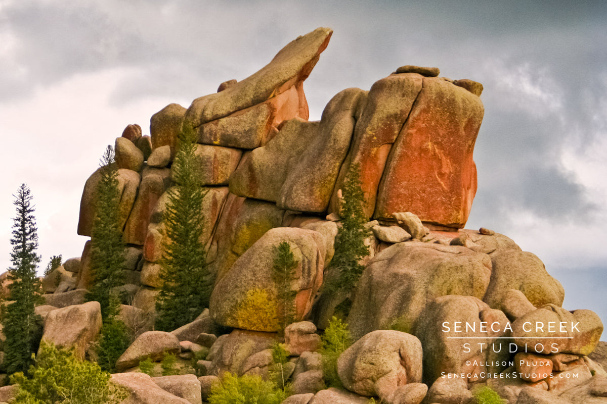 "Classic Vedauwoo in a Storm, The Nautilus, Wyoming" Fine Art Photographic Print - Seneca Creek Studios