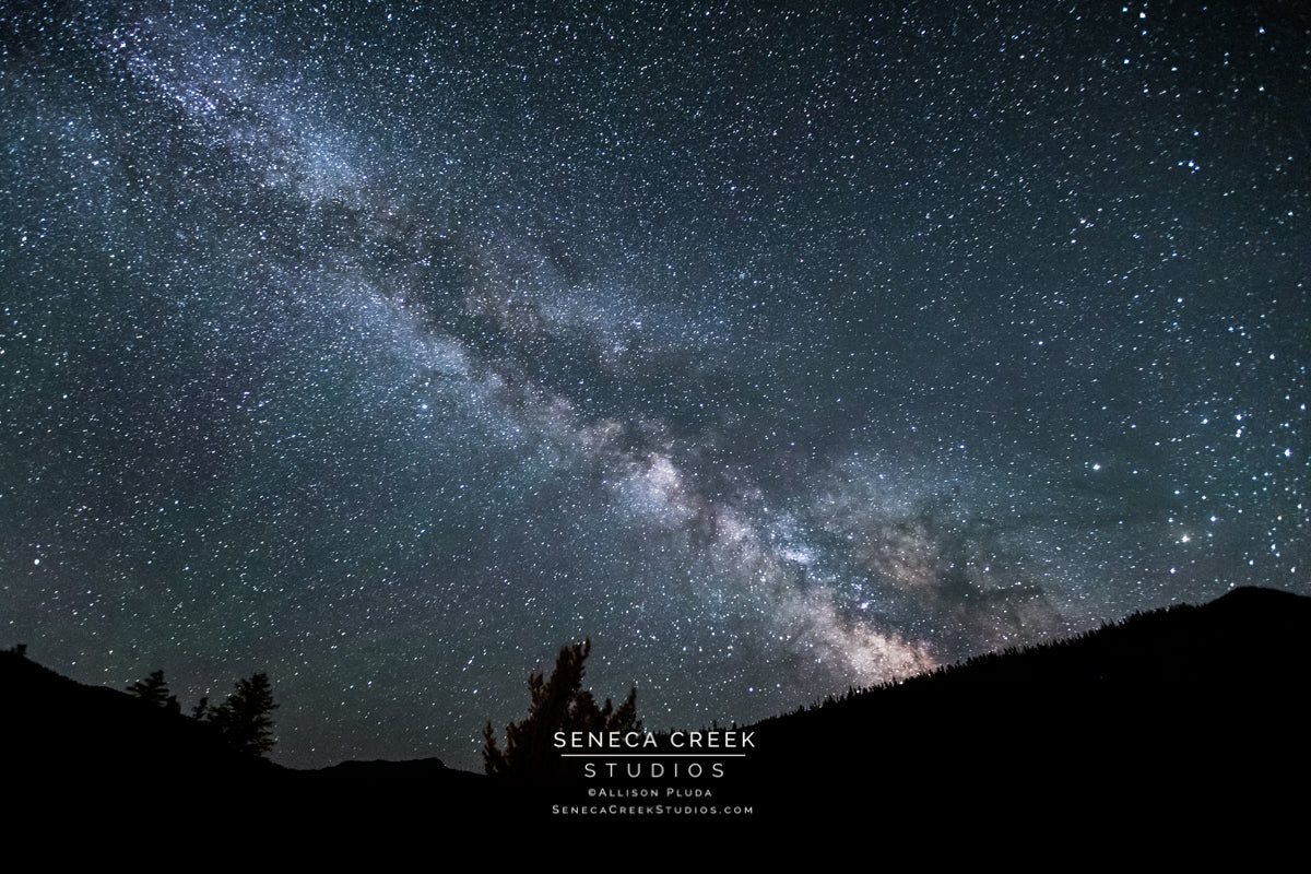 "The Milky Way Stars from Wyoming" Fine Art Photography Print - Seneca Creek Studios
