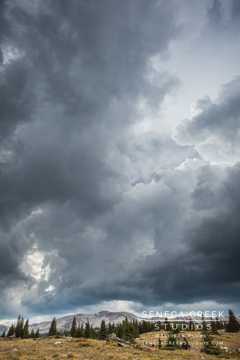 "Stormy Sky in the Wyoming Mountains" Fine Art Photographic Print - Seneca Creek Studios