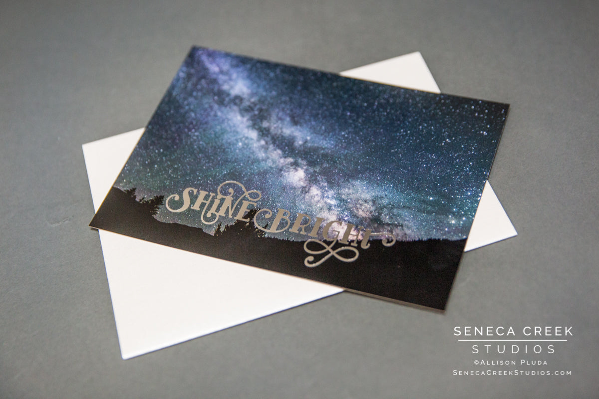 "Starry Milky Way" Shine Bright Card - Seneca Creek Studios