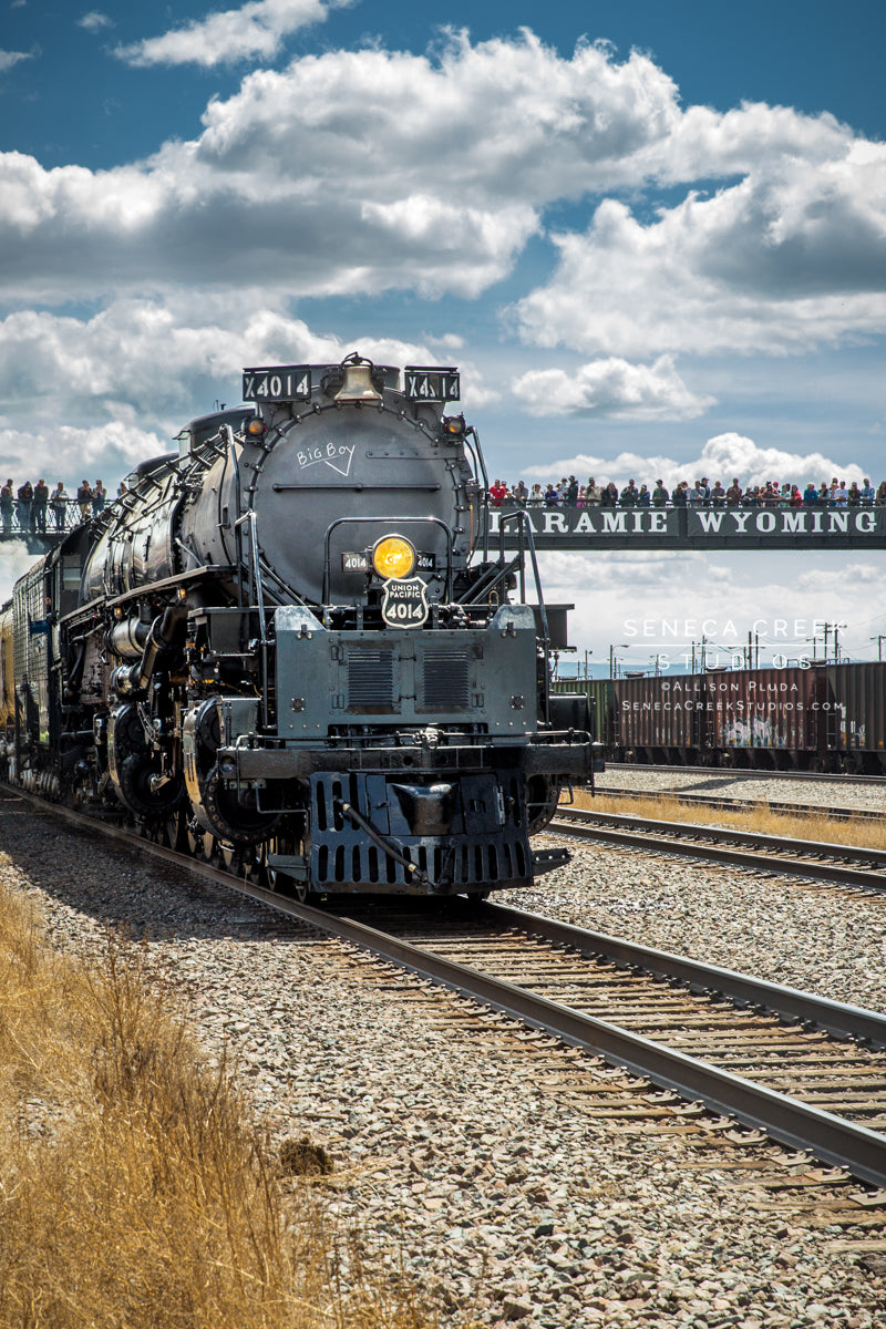 Union Pacific Steam Locomotive Train Big Boy No. 4014 Leaving Laramie, Wyoming - Seneca Creek Studios