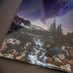 "Milky Way Waterfall, Snowy Range, Wyoming" Fine Art Photography Print - Seneca Creek Studios