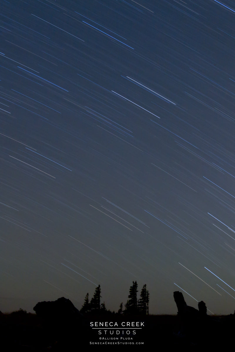 "Vedauwoo, Wyoming Star Trails" Fine Art Photography Print - Seneca Creek Studios