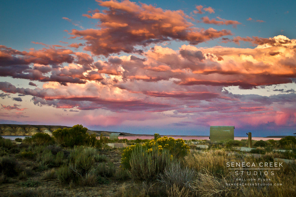 "Sunset from Fontenelle Reservoir, La Barge, Wyoming" Fine Art Photographic Print - Seneca Creek Studios
