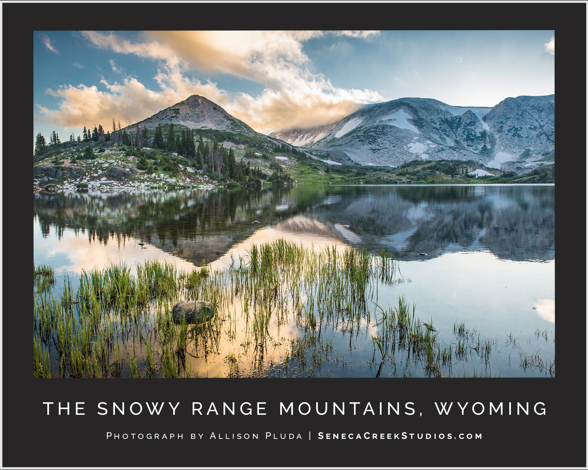 "Snowy Range Mountains, Wyoming" Fine Art Photography Poster Print - Seneca Creek Studios