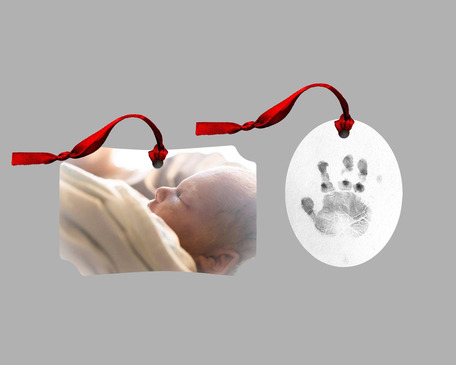 Custom Printed Angel Baby Memorial Metal Print Ornament for Stillbirth or Infant Loss - Seneca Creek Studios