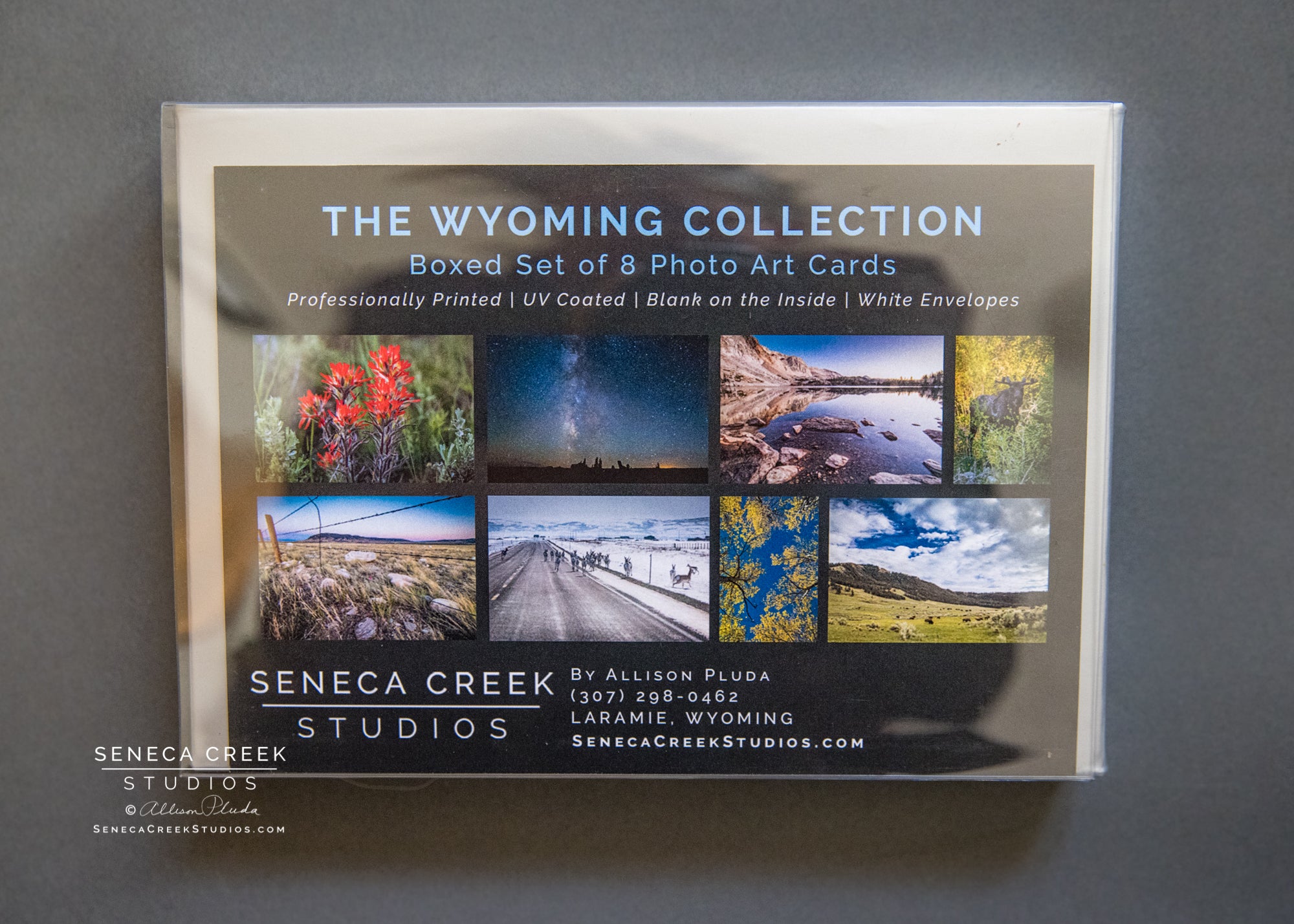 "The Wyoming Collection" Boxed Set of 8 Photo Art Greeting Cards - Seneca Creek Studios